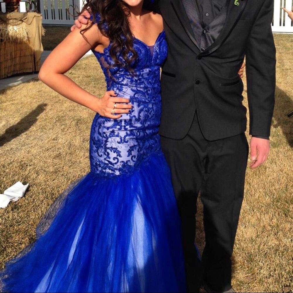Royal blue Sherri hill dress